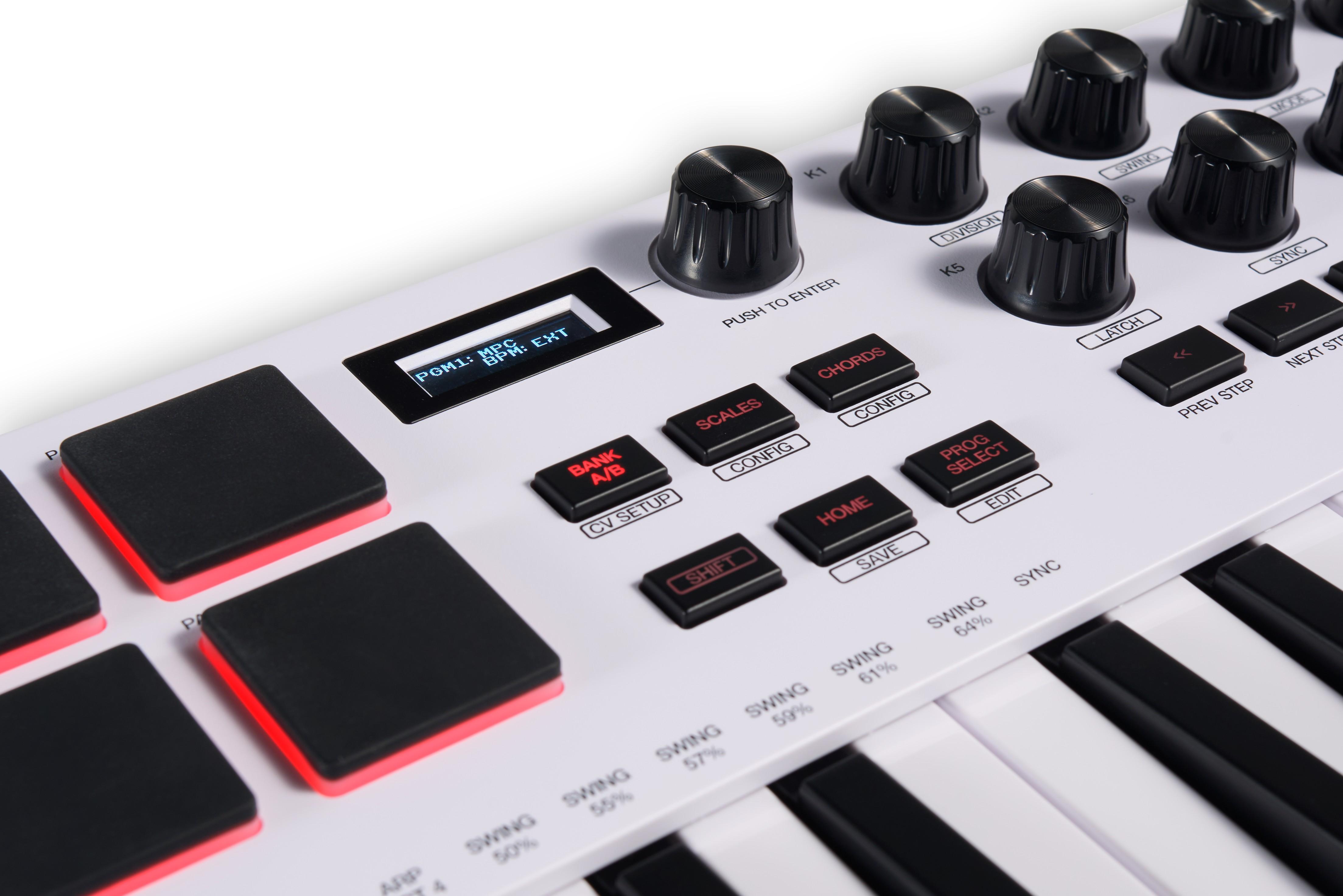 Akai MPK Mini Plus Controller Keyboard In WHITE - Andertons Music Co.